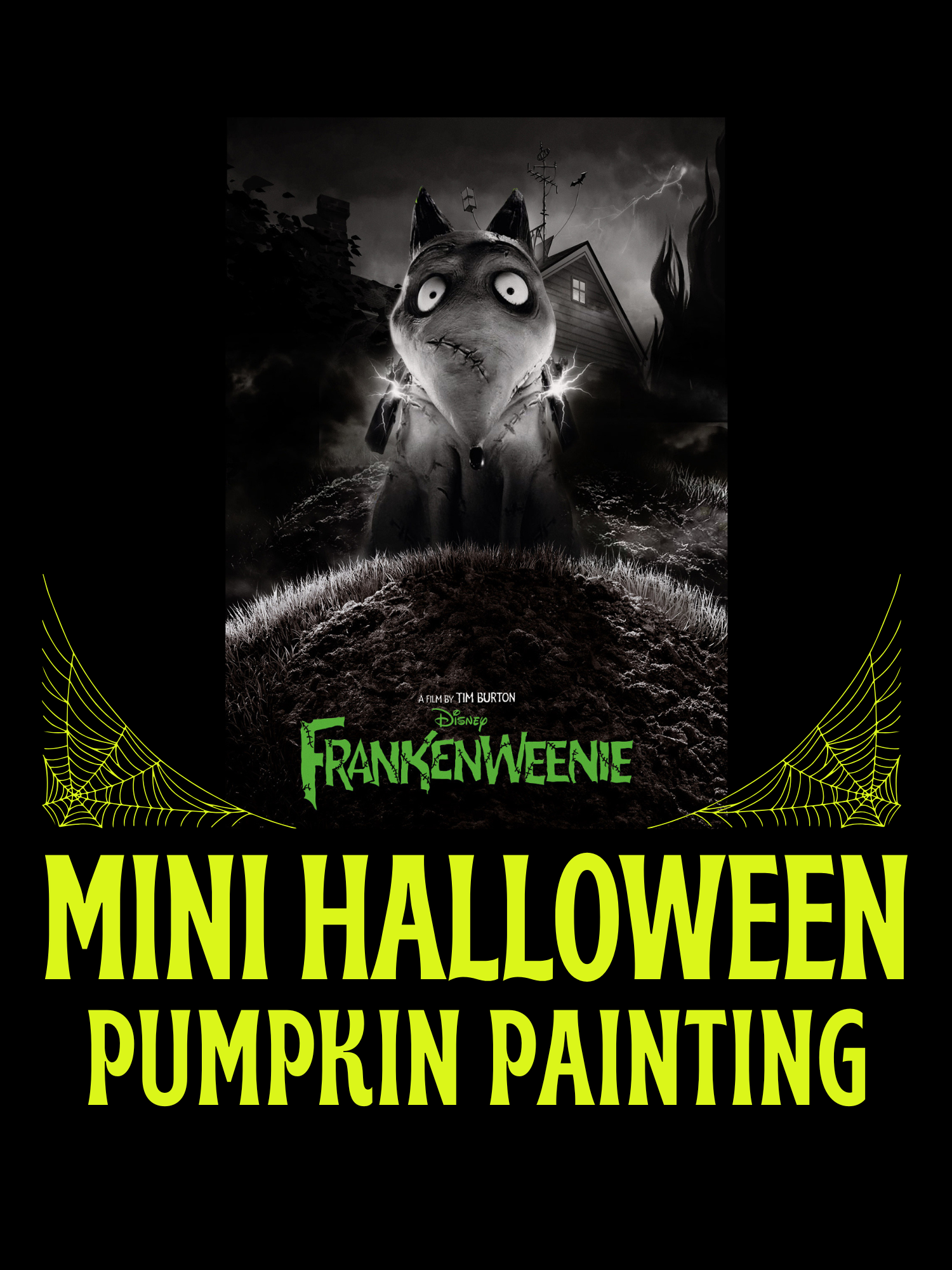 mini halloween pumpkins and movie