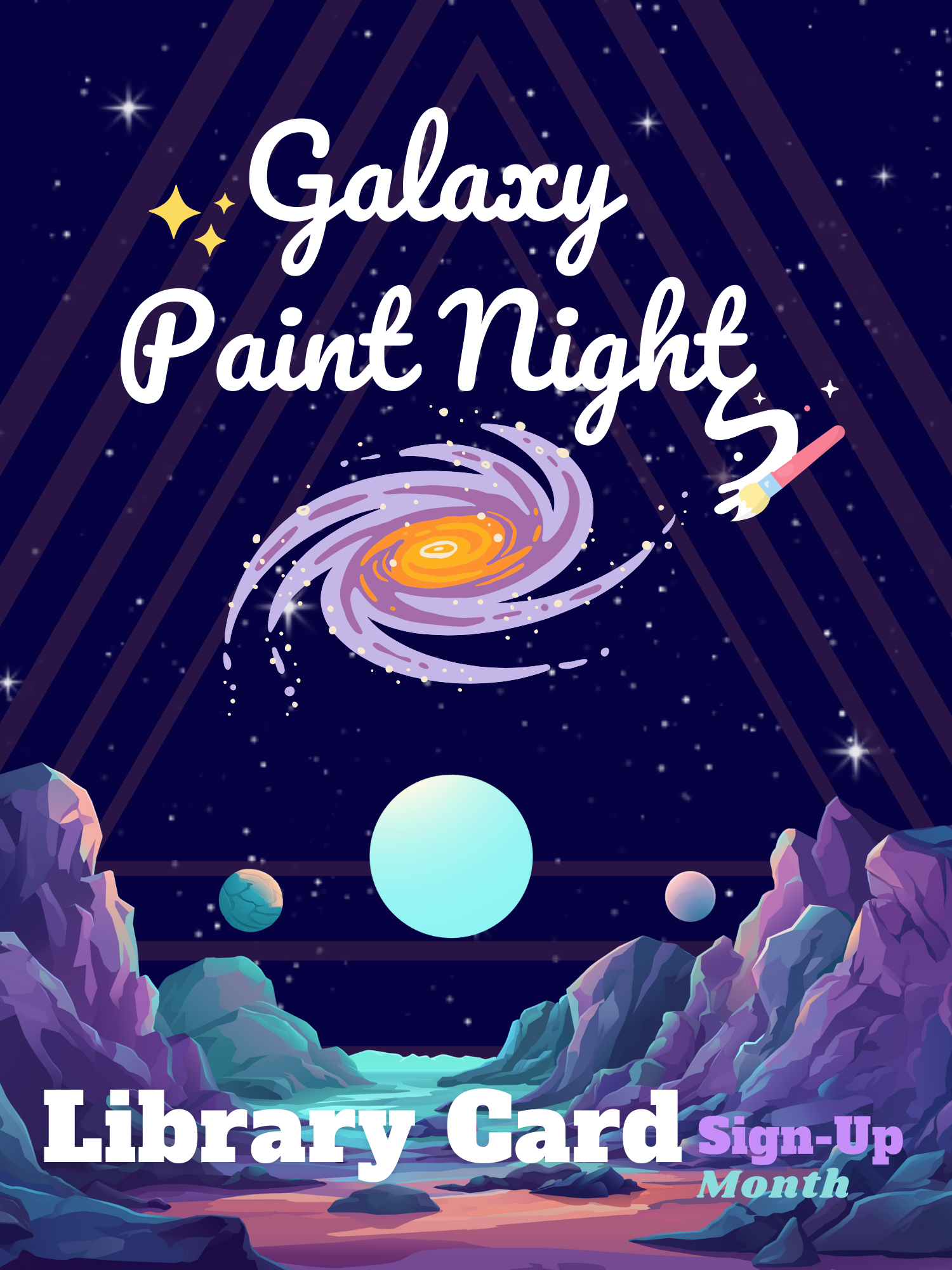 galaxy paint night