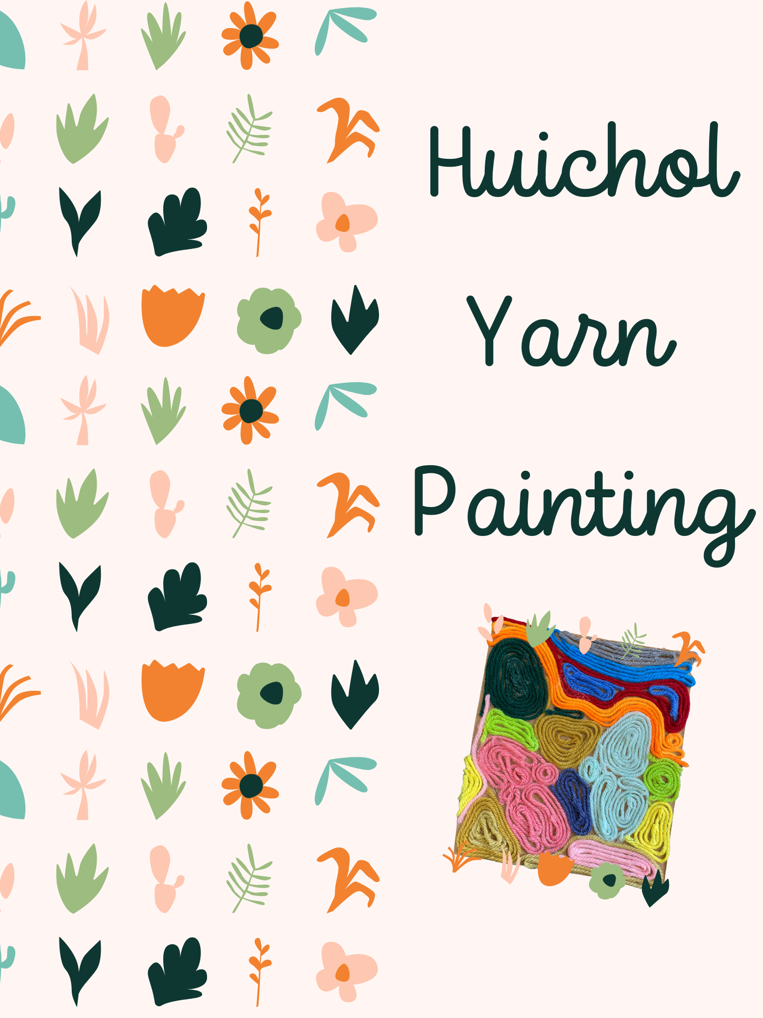 huichol yarn painting