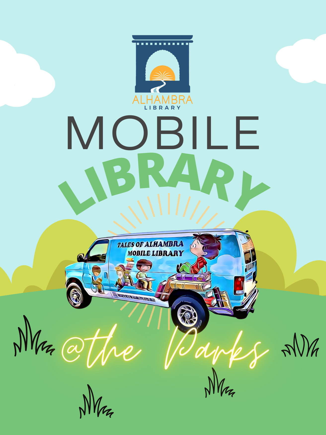 mobile library at the parks