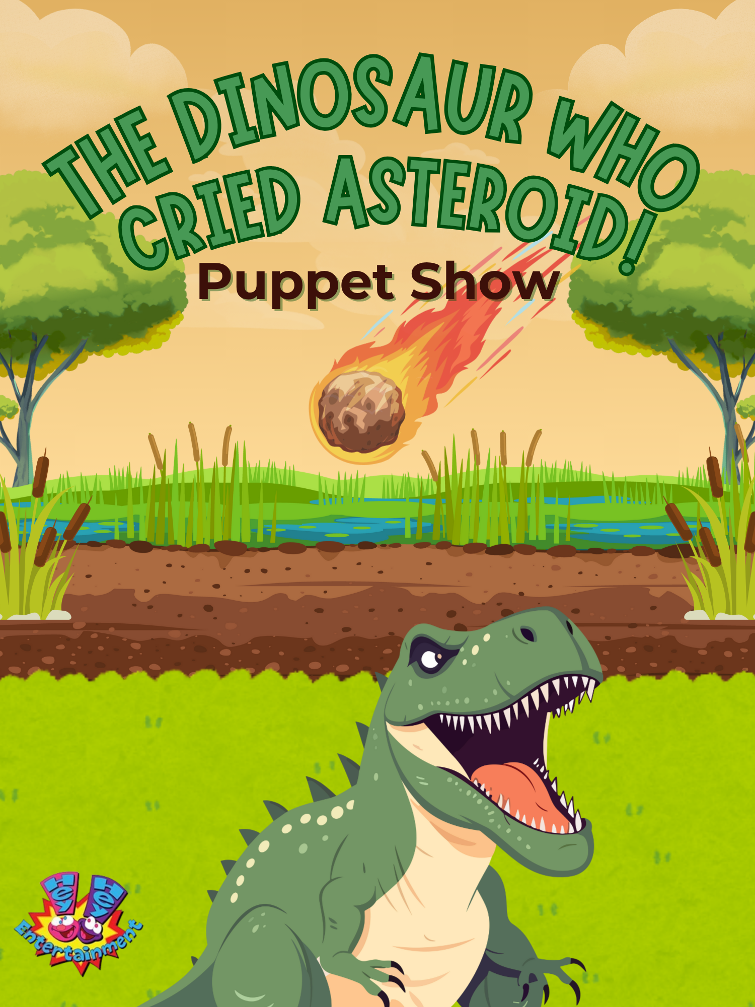 dinosaur puppet show
