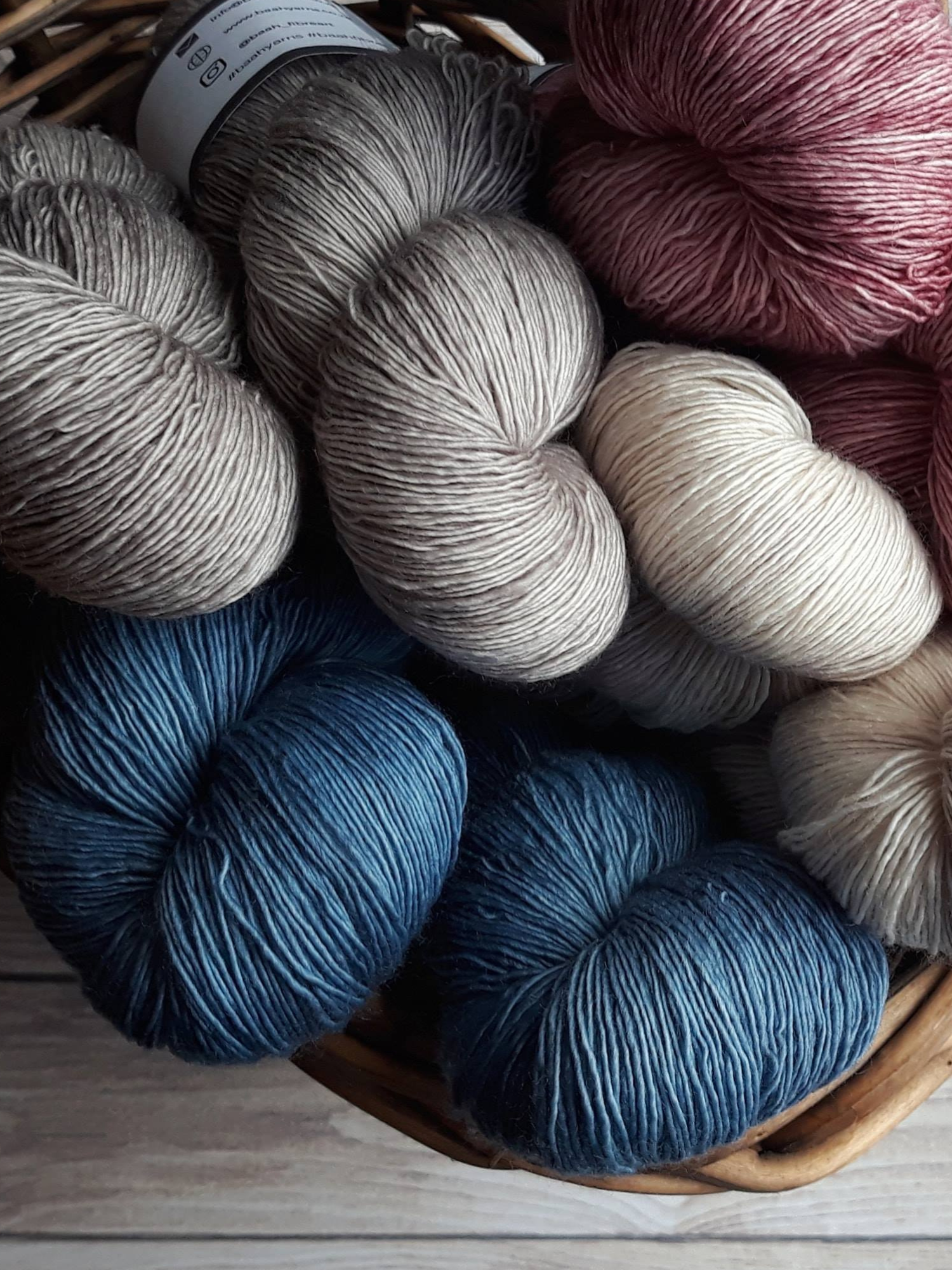 basket of yarn